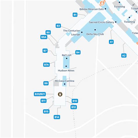 Seattle Tacoma Airport Concourse B Map Guide