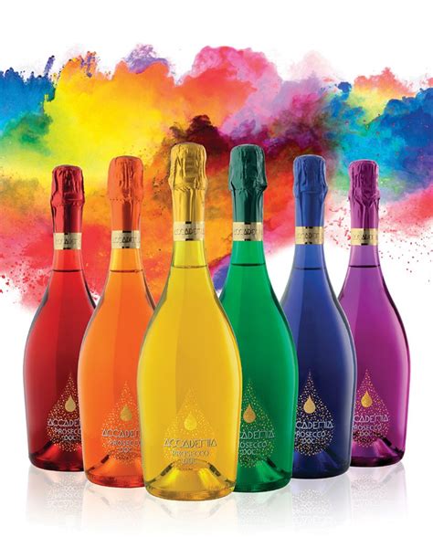 Accademia Prosecco Rainbow Collection 750ml 6 Pack Limited Edition