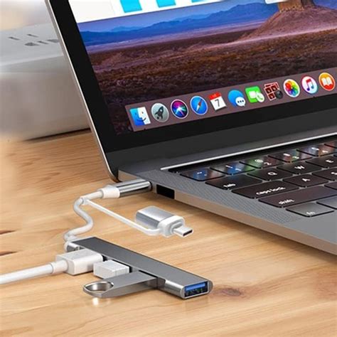 Type C USB 1X 3 0 Hub 4 Bağlantı Noktalı USB Çoklayıcı 4 ü Fiyatı