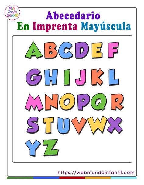 Letras Del Abecedario En Imprenta Mayúscula