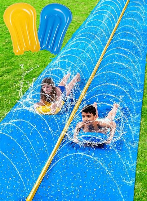 Amazon Sloosh Huge Water Slide Ft X Ft Heavy Duty Lawn Water