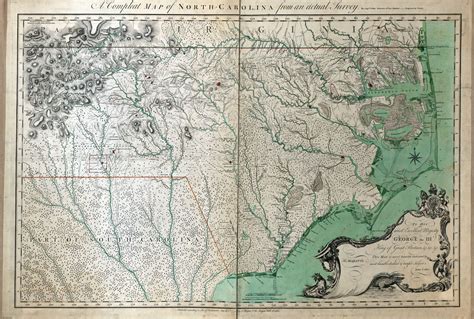 1770 Map Of North Carolina Etsy