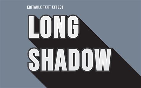 Premium Vector | Long Shadow Text Effect or Font Style Text Effect