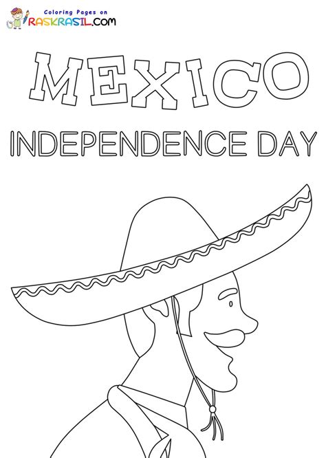 Dibujos del Día de la Independencia de México para Colorear