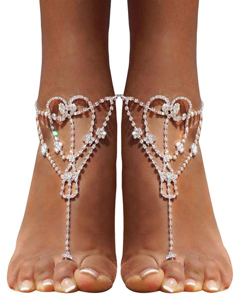 Pieces Women S Foot Chain Barefoot Sandals Beach Wedding Jewelry