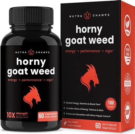 Buy Horny Goat Weed For Men Women 1000mg Epimedium Energy