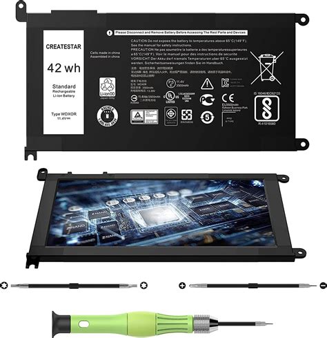 Dell Batería Original WDX0R 42 WHR 4 Celdas 11 4 V para Dell Inspiron