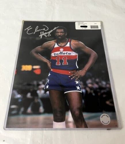 Elvin Hayes Washington Bullets X Signed Protected Poster Authentic