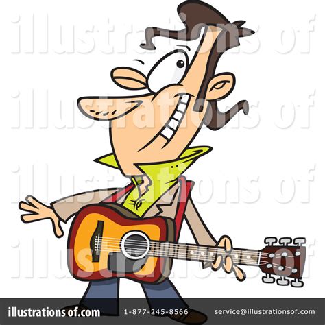 Guitarist Clipart #440255 - Illustration by toonaday