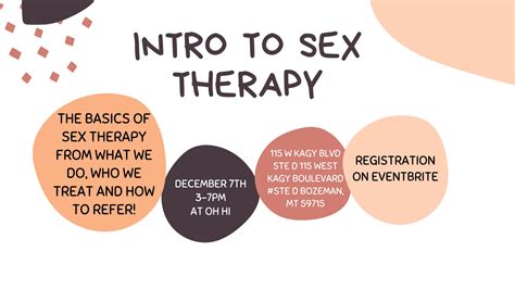 Intro To Sex Therapy Ohhi Collective