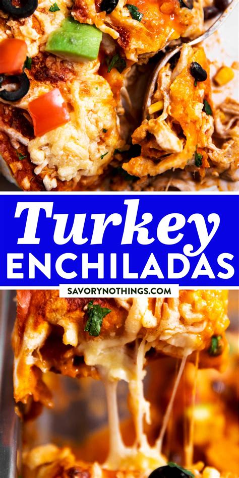 Leftover Turkey Enchiladas Leftover Turkey Recipes Turkey Enchiladas