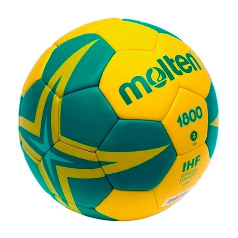 Pelota Handball Molten N Profesional Pu Original Amarillo Verde El