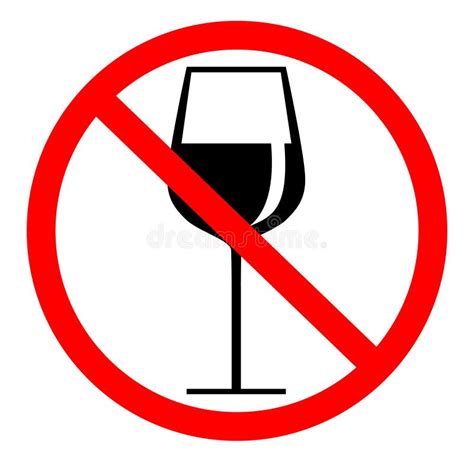 No Alcohol Symbol Stock Vector Illustration Of Alert 50558759