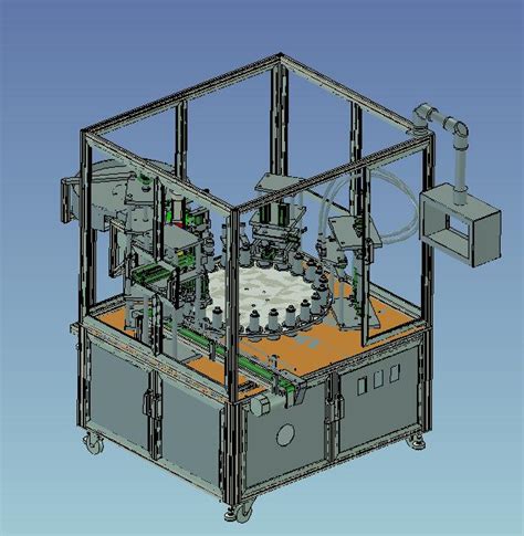 双头全自动活塞式液体灌装机 非标自动化设备3d图纸parasolid模型图纸下载 懒石网