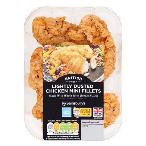 Sainsbury S Lightly Dusted Fresh British Chicken Mini Fillets 305g Compare Prices And Where To