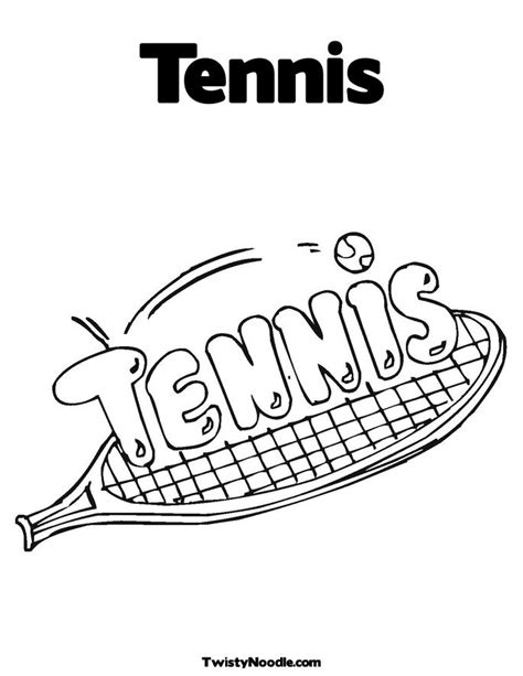 Dessins Gratuits à Colorier Coloriage Tennis à imprimer