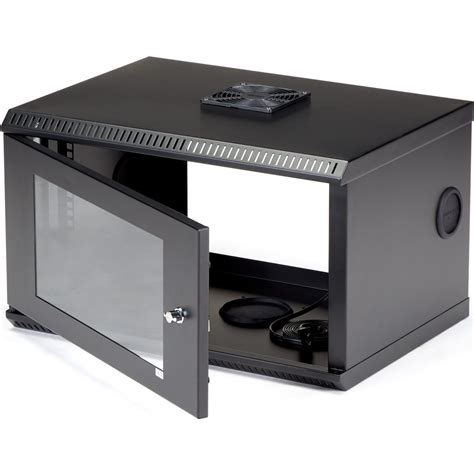 Startech .com 6U 19" Wallmount Server Rack Cabinet Acrylic DoorSecurely ...