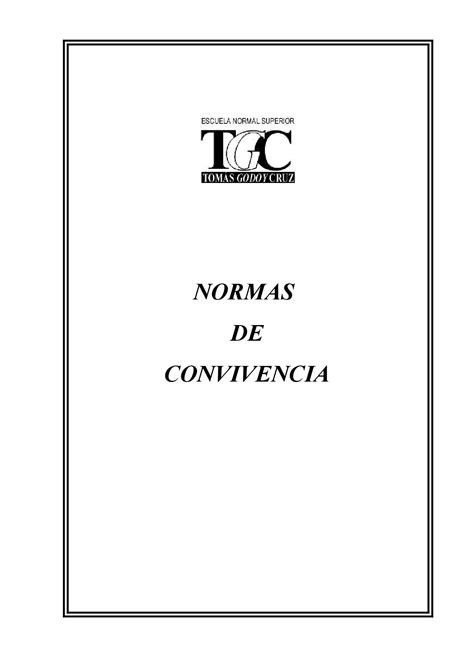 Modelo De Norma De Convivencia By Silvia Cazavant Issuu