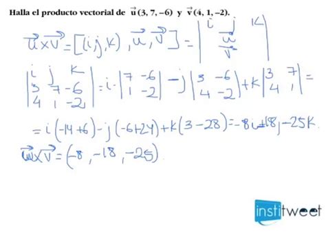 Producto Vectorial Ejemplo Resuelto Vídeo Dailymotion