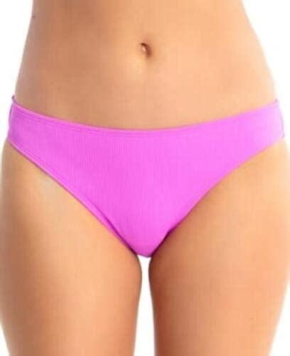 Msrp California Waves Juniors Ribbed Hipster Bikini Bottoms Purple