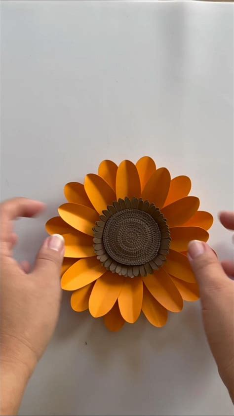 Diy Paper Sunflower Easy Tutorial With Template