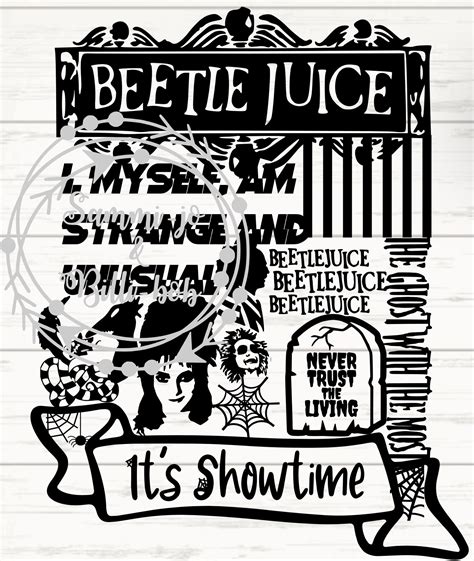 Digital Download Beetlejuice Quotes Pictures Single Layer Image Cut ...