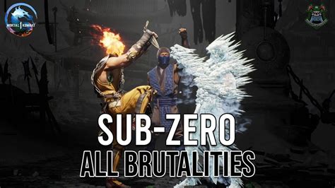 Mortal Kombat Sub Zero Kameo Brutality All Brutalities P