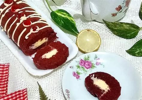 Resep Bolu Gulung Red Velvet Kukus Oleh Fey Pawonmungil Cookpad