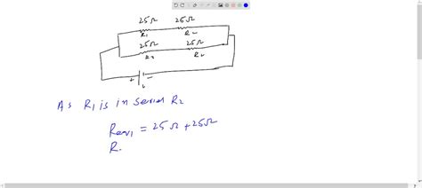 Solved Determine The Total Resistance And The Current Flow For The