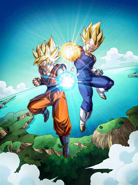 Ssj Goku And Ssj Vegeta Dokkan Battle Hd By Clannadan On Deviantart