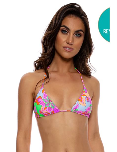 Bikini Top Top Wavy Ruched Reversible Vivi Il Momento Luli Fama