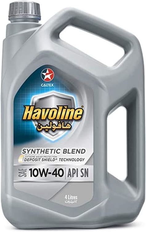 CALTEX Havoline Engine Oil Synthetic Blend SAE 10W 40 4L Buy