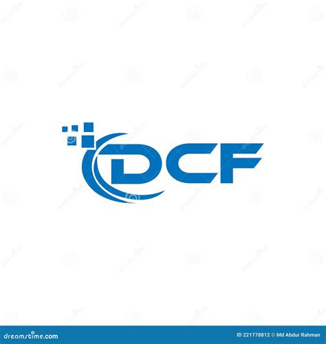 Dcf Letter Logo Design On White Background Dcf Creative Initials