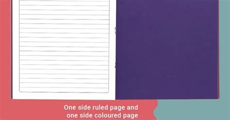 Youva Project Single Ruled Interleaf Notebook 2228cm 32 Pages