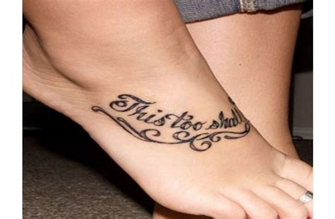 Foot Tattoo Quotes