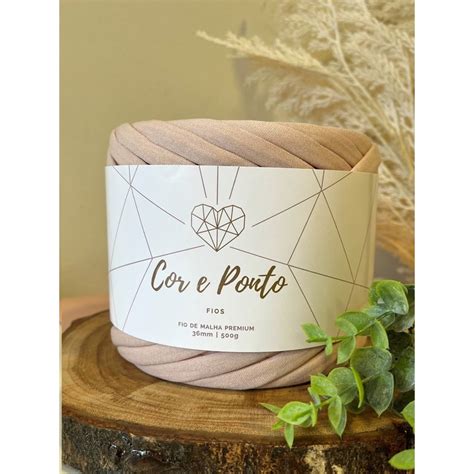 Fio De Malha Premium 36mm Nude 500g Shopee Brasil