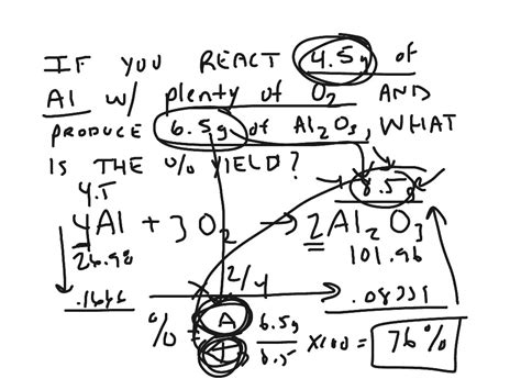 Percent Yield Science Chemistry Showme