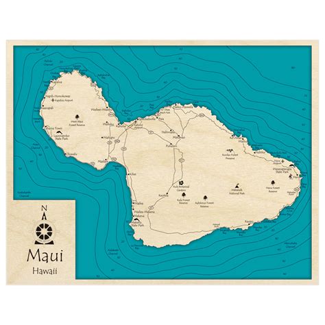 Maui Island Custom Laser Cut Art Lake Art Llc