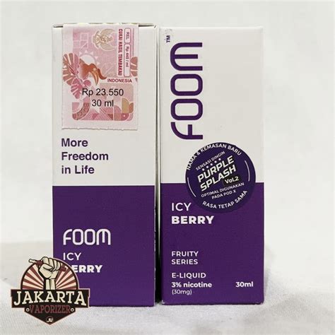 Jual SALT FOOM PURPLE SPLASH V2 BERRY 30ML 30MG SALTNIC BY FOOM LAB Di