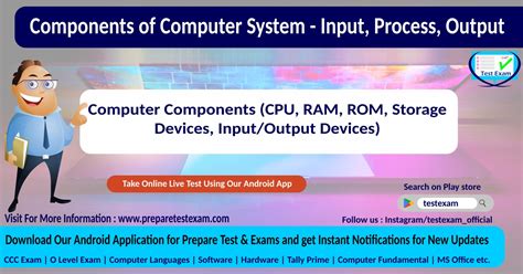 Components of Computer System - Prepare Test Exams