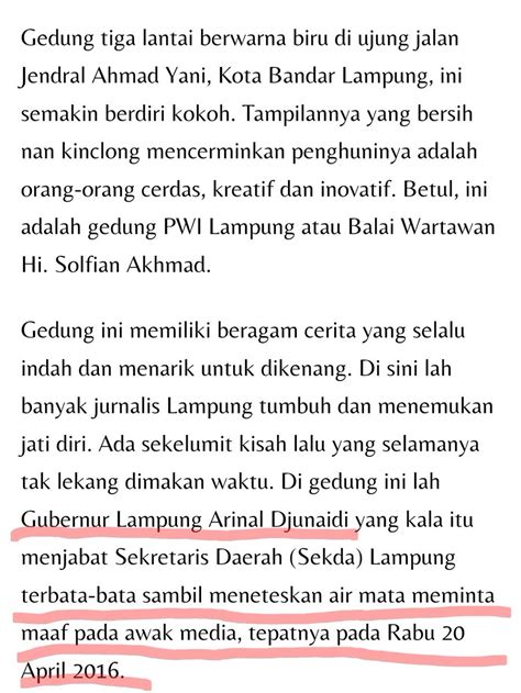 RUDI VALINKA On Twitter Ternyata Tahun 2016 Gubernur Lampung Ini