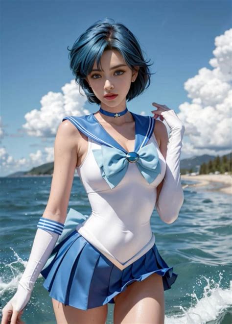 Cómo se vería Sailor Mercury de Sailor Moon en la vida real según la