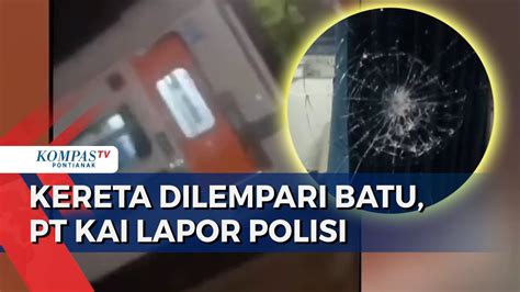 Kereta Pasundan Bandung Surabaya Dilempari Batu PT KAI Lapor Polisi