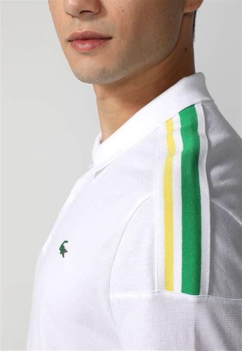 Camisa Polo Lacoste Reta Listras Laterais Branca Em 2022 Modelos De