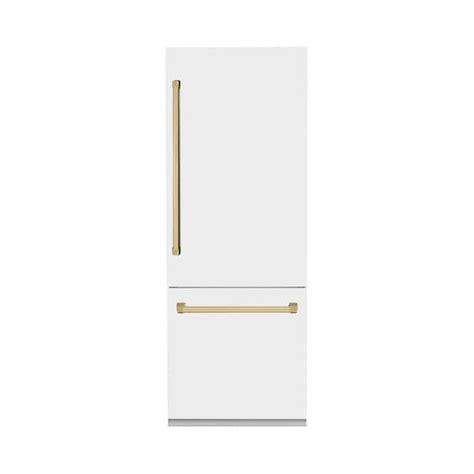 white refrigerator gold handles  darnell johnson blog