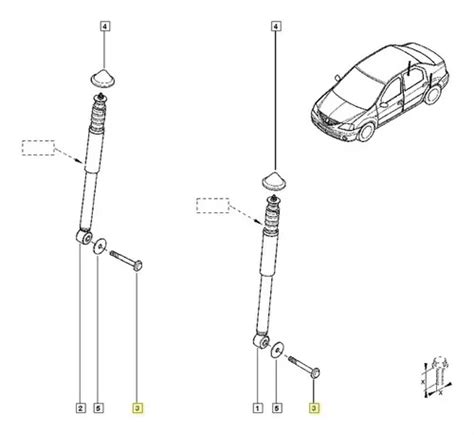 Parafuso Do Amortecedor Traseiro Original Renault Duster R 44 em São