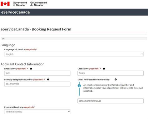 How To Book Passport Appointment Online Service Canada Passport Services