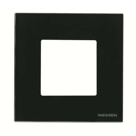 Comprar Marco 1 Elemento Bastidor Niessen Zenit Cristal Negro A