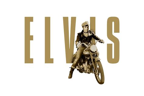 Elvis Presley Triumph Motorcycle Digital Art By David Richardson