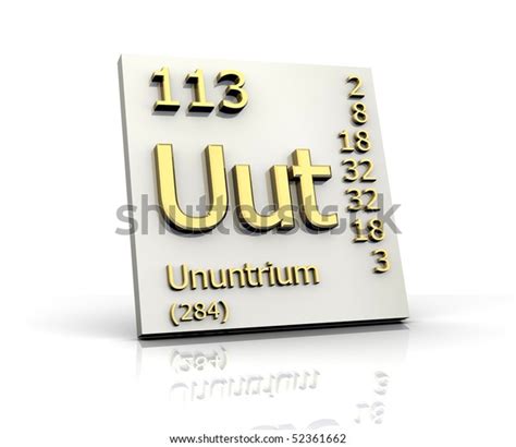 Ununtrium Periodic Table Elements Stock Illustration 52361662 ...